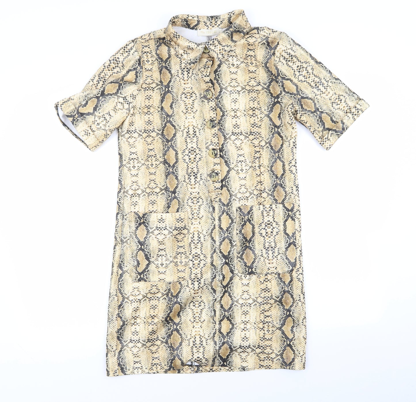 souchi Womens Multicoloured Animal Print  A-Line  Size S