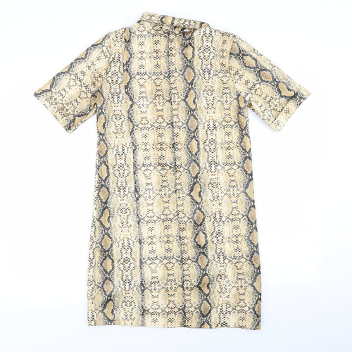 souchi Womens Multicoloured Animal Print  A-Line  Size S