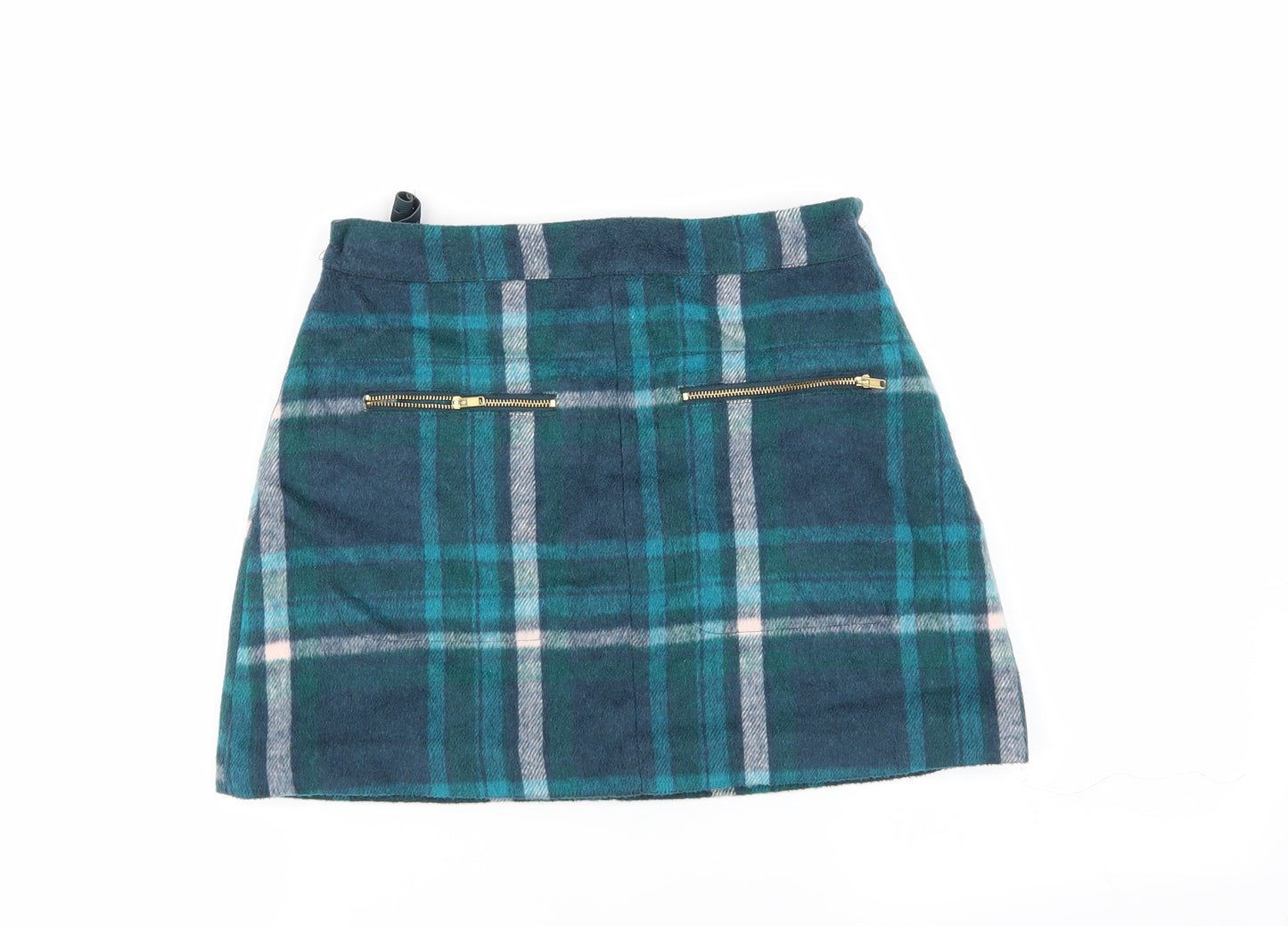 NEXT Girls Multicoloured Check  Mini Skirt Size 13 Years