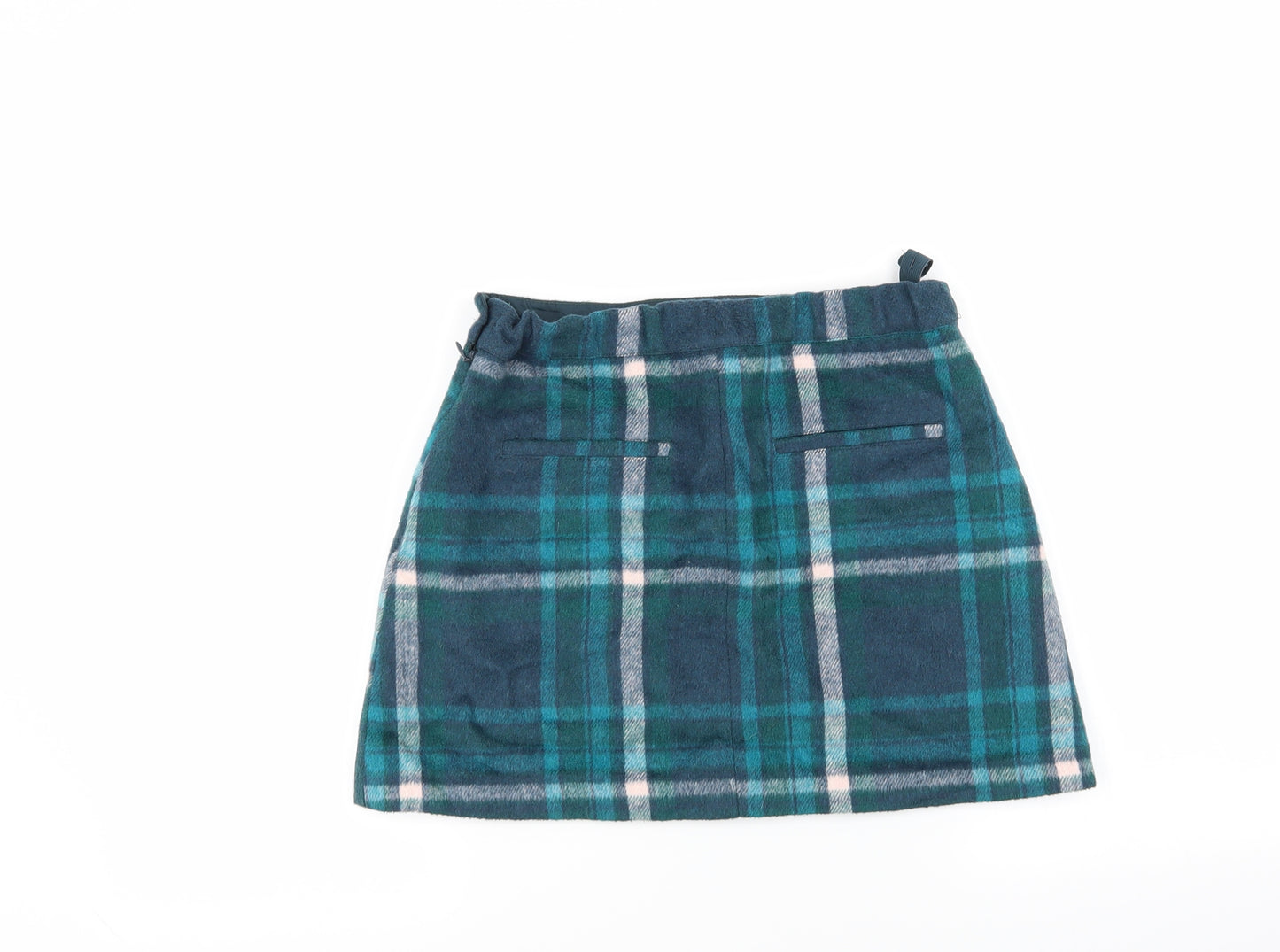 NEXT Girls Multicoloured Check  Mini Skirt Size 13 Years