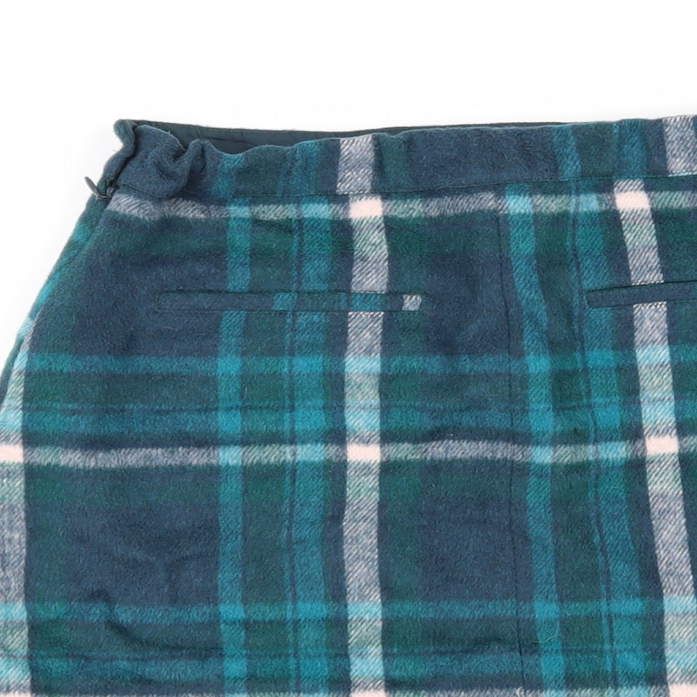 NEXT Girls Multicoloured Check  Mini Skirt Size 13 Years