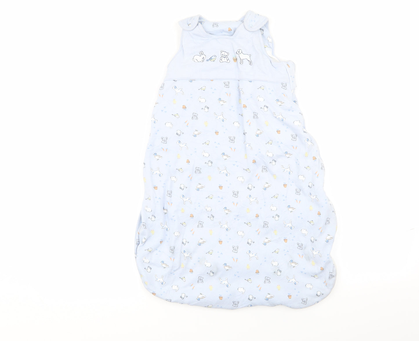 Nutmeg Boys Blue Animal Print  Babydoll Gown Size 12-18 Months  - sleeping bag