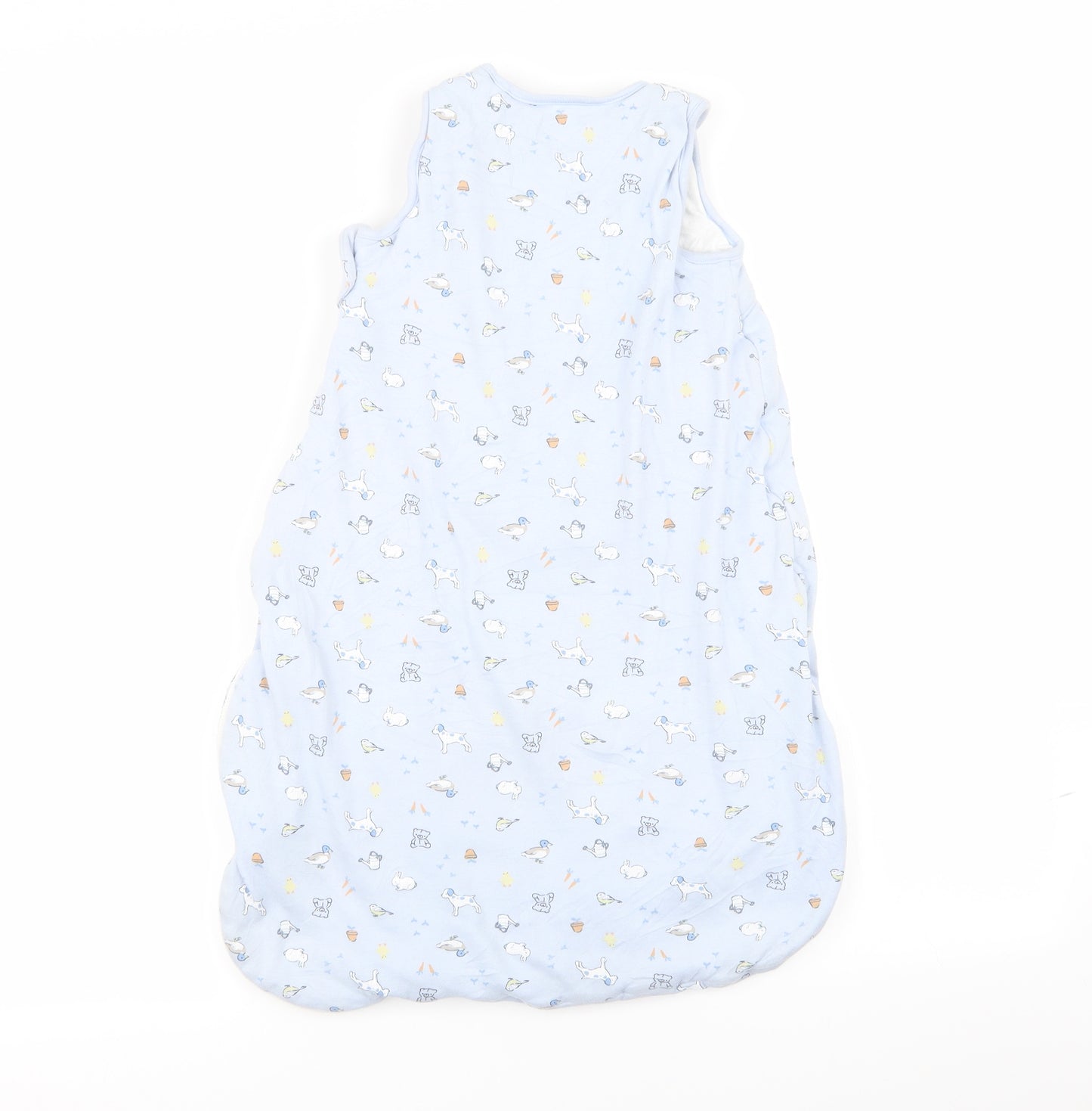 Nutmeg Boys Blue Animal Print  Babydoll Gown Size 12-18 Months  - sleeping bag
