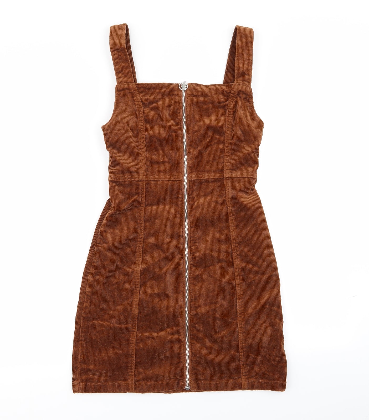 denim and co Womens Brown   Pinafore/Dungaree Dress  Size 8
