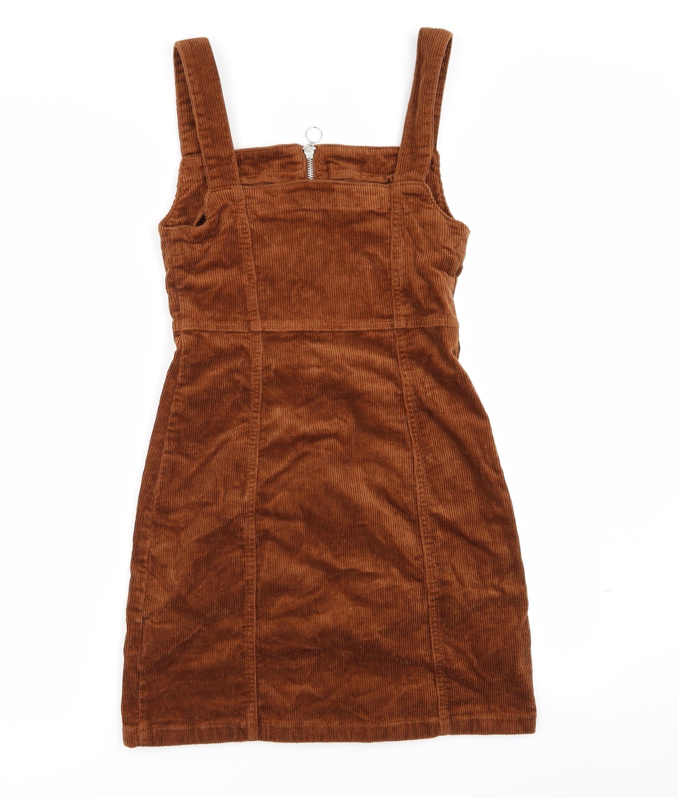 denim and co Womens Brown   Pinafore/Dungaree Dress  Size 8