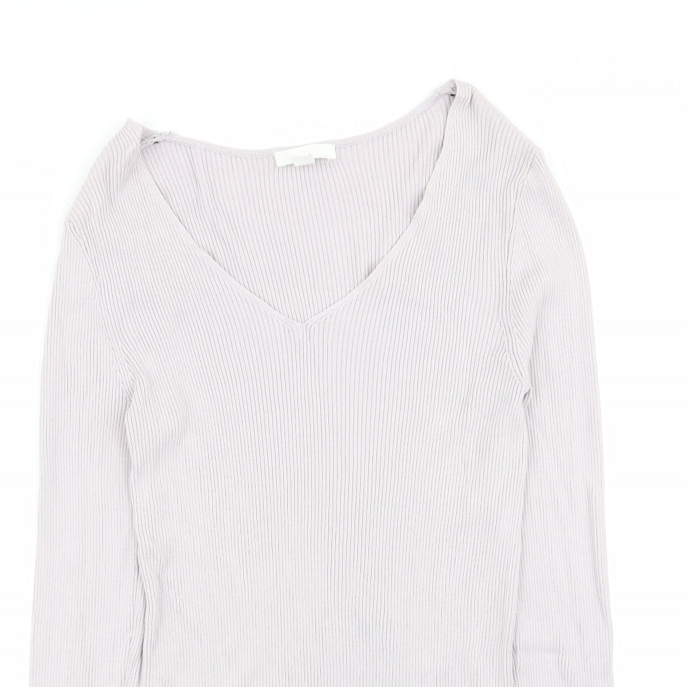 H&M Womens Purple   Basic T-Shirt Size M