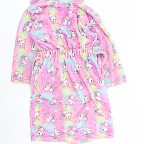Emoji Girls Multicoloured Geometric  Top Robe Size 7-8 Years