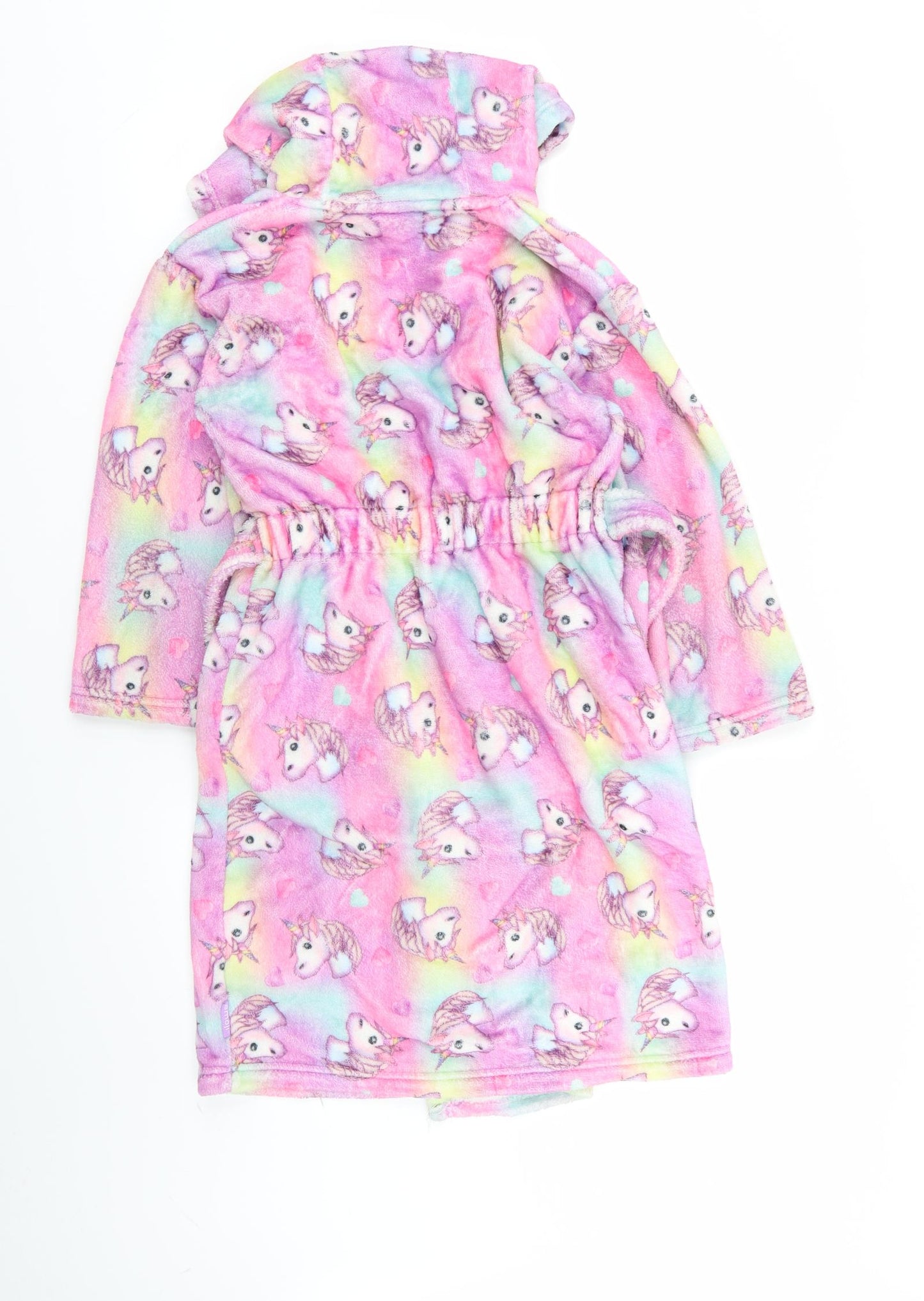 Emoji Girls Multicoloured Geometric  Top Robe Size 7-8 Years