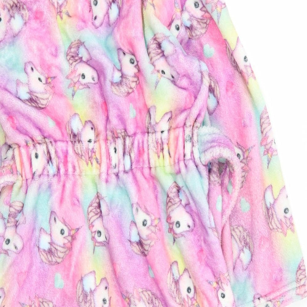 Emoji Girls Multicoloured Geometric  Top Robe Size 7-8 Years