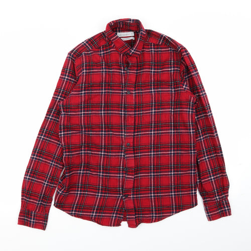 Cedar Wood State Mens Multicoloured Check   Button-Up Size S
