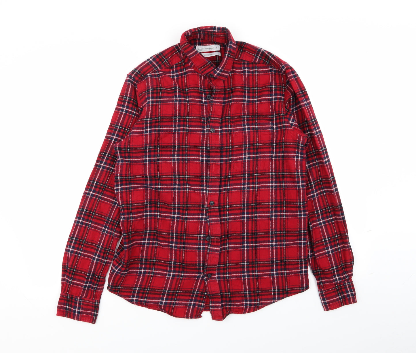 Cedar Wood State Mens Multicoloured Check   Button-Up Size S