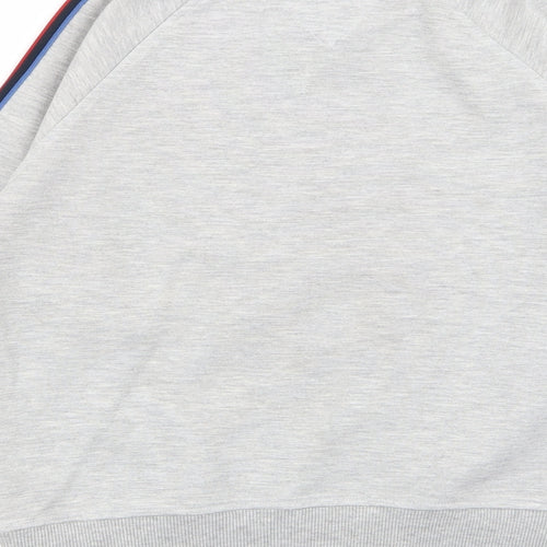 Tommy Hilfiger Boys Grey Striped  Pullover Jumper Size 12-13 Years