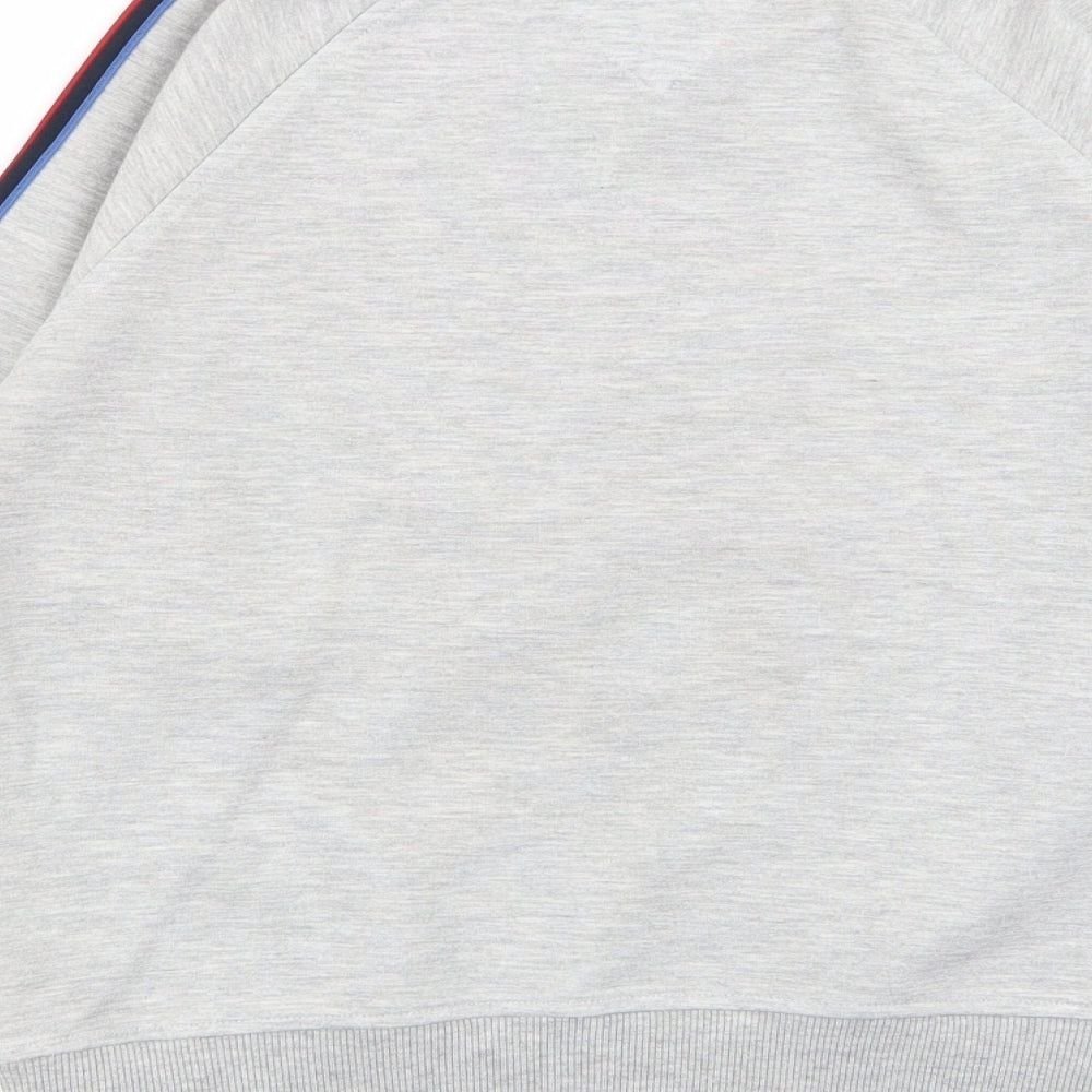 Tommy Hilfiger Boys Grey Striped  Pullover Jumper Size 12-13 Years