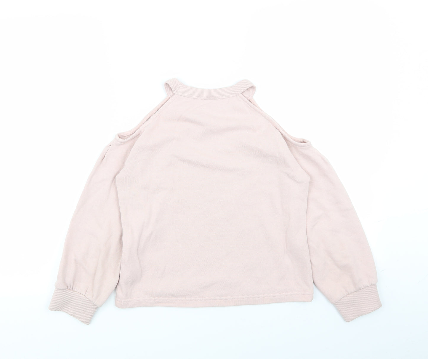NEXT Girls Pink   Pullover Jumper Size 9 Years  - sequin