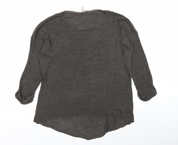 H&M Womens Grey   Pullover Jumper Size M
