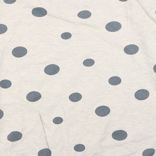 H&M Womens Beige Polka Dot  Pullover Jumper Size M