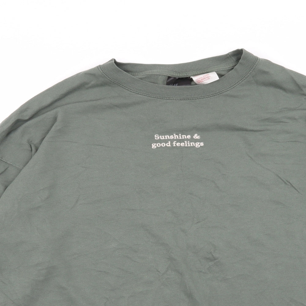 H&M Womens Green    Jumper Size M
