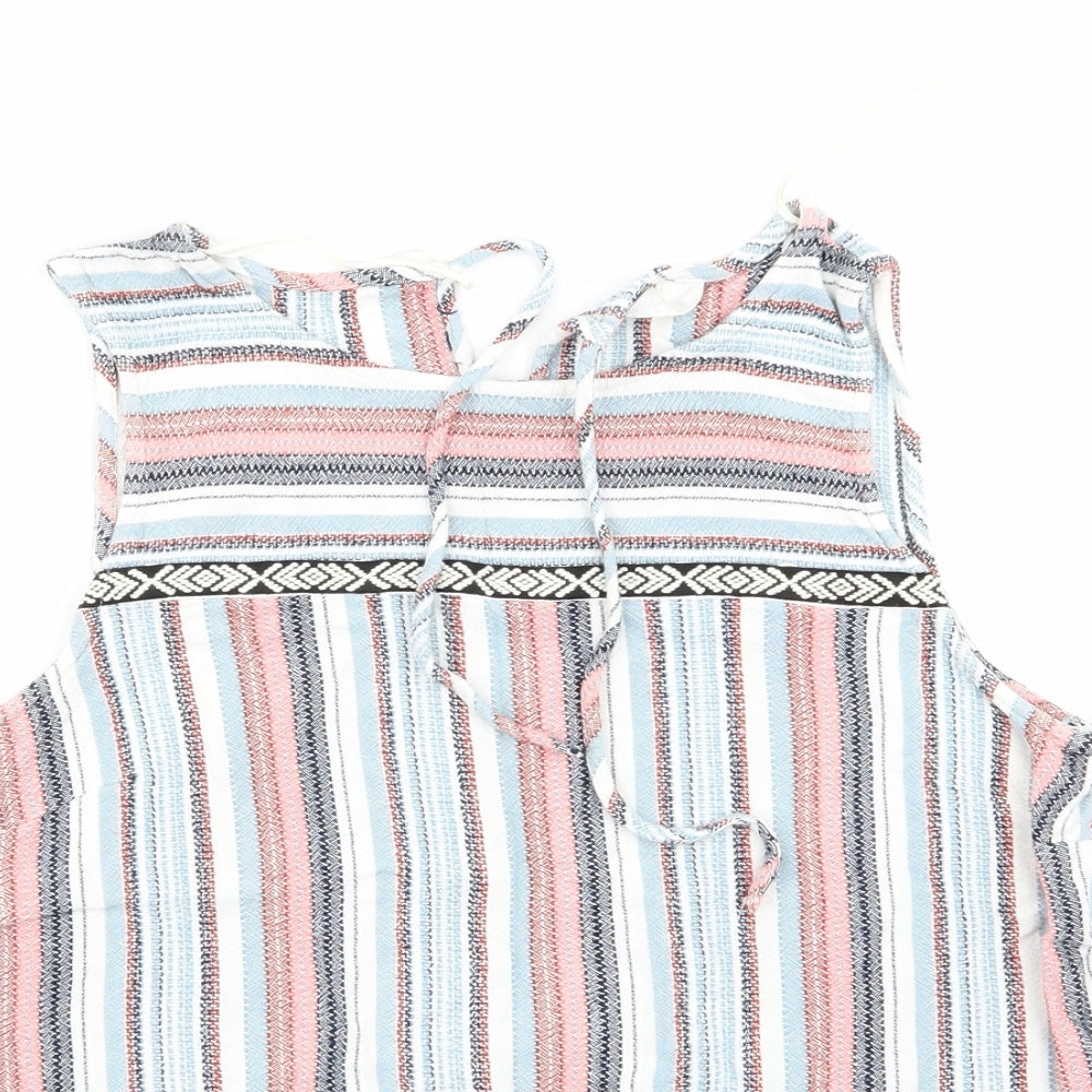 Falmer Heritage Womens Multicoloured Striped  Basic Tank Size 14