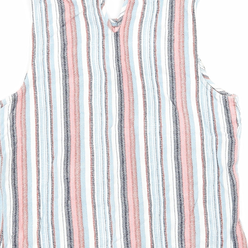 Falmer Heritage Womens Multicoloured Striped  Basic Tank Size 14