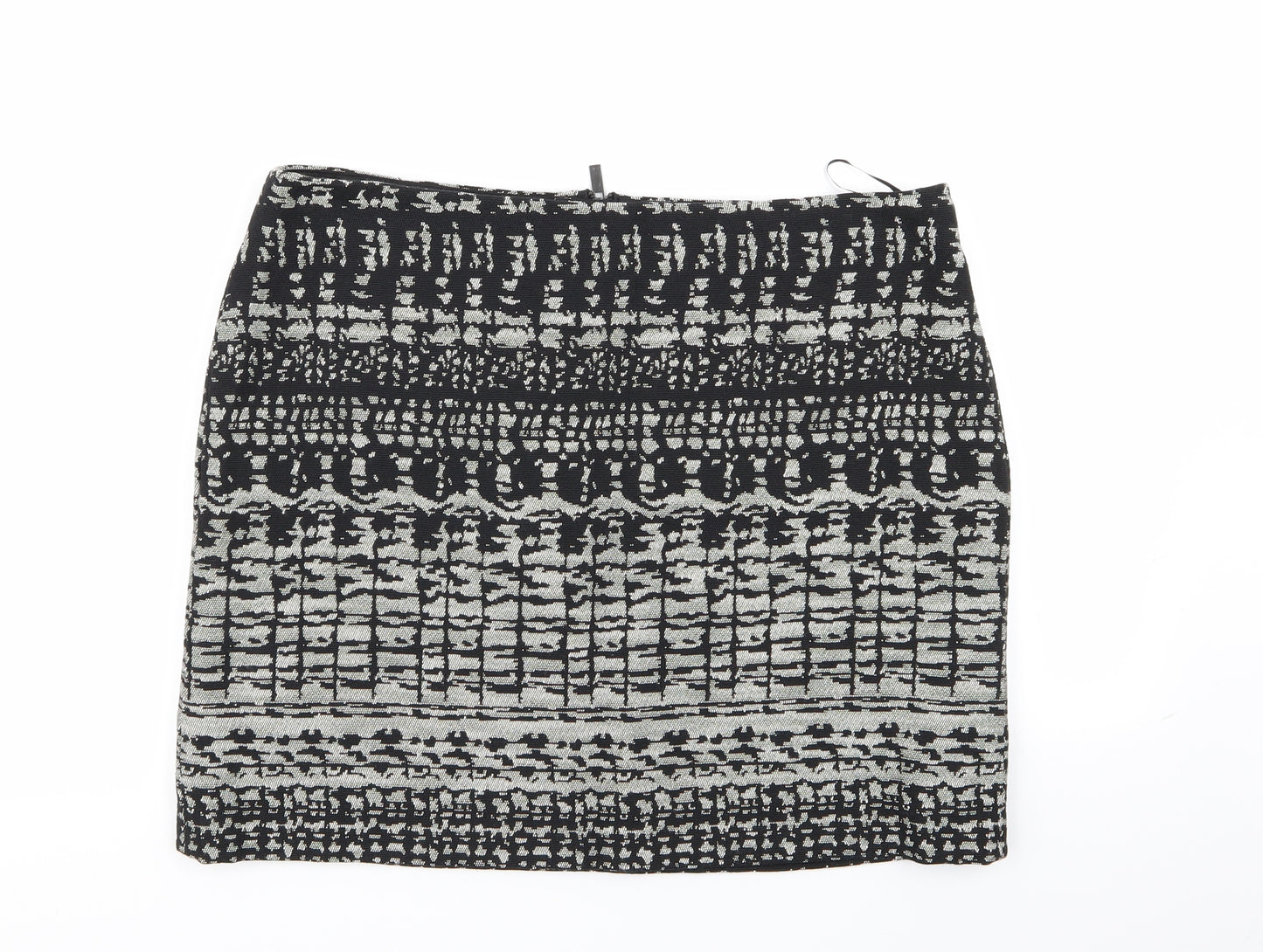 M&S Womens Multicoloured Geometric  Mini Skirt Size 14