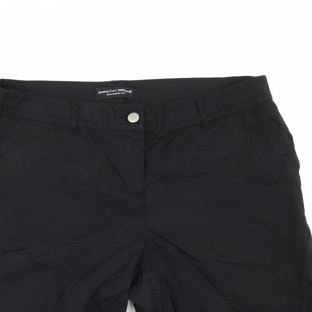 Dorothy Perkins Womens Black   Chino Shorts Size 14