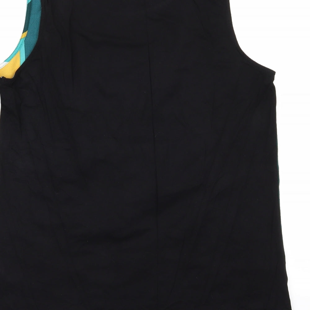 Papaya Womens Multicoloured Striped  Basic Tank Size 14