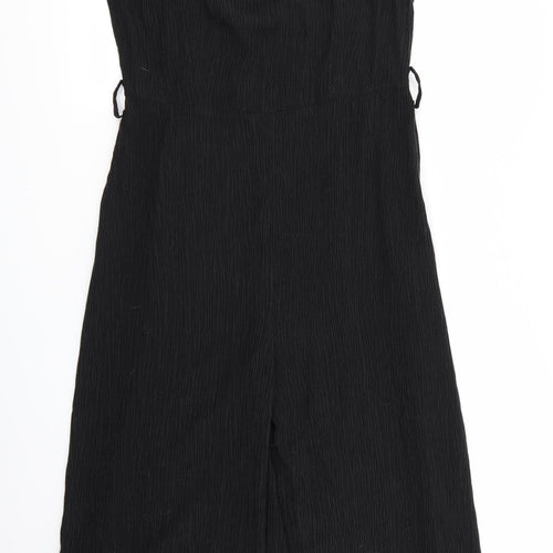 Primark Womens Black  Ramie Jumpsuit One-Piece Size 12