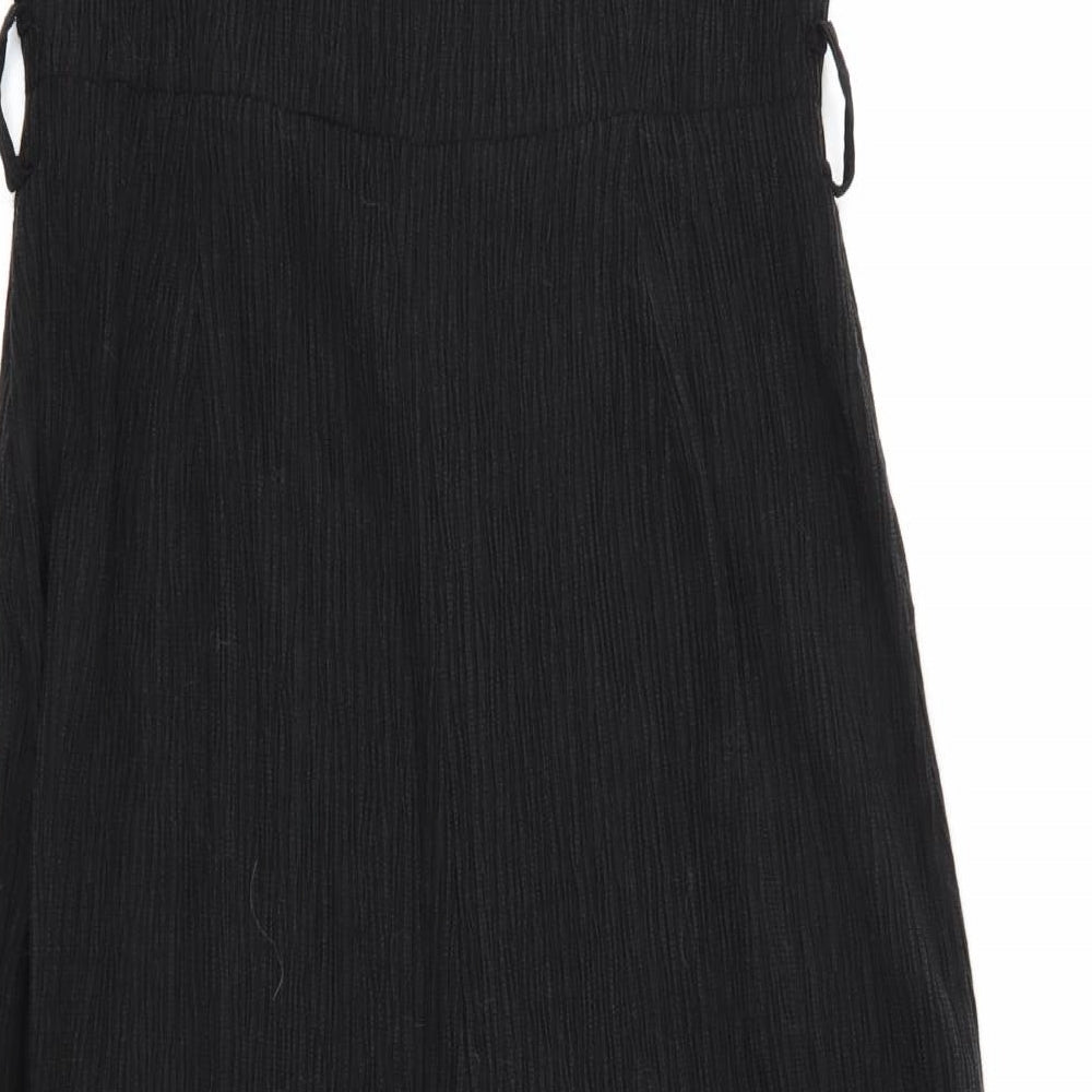 Primark Womens Black  Ramie Jumpsuit One-Piece Size 12