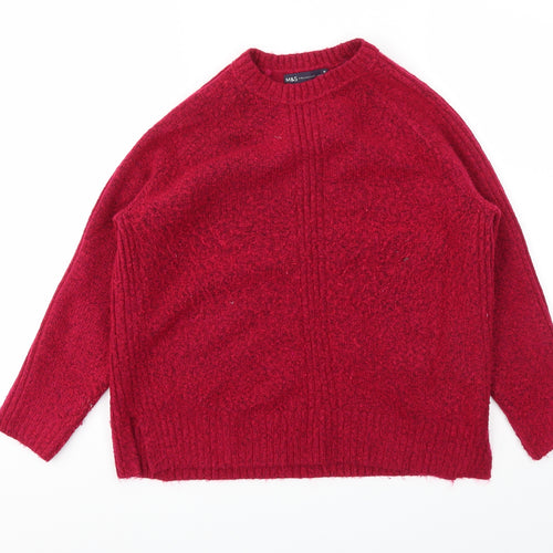 M&S Womens Pink   Pullover Jumper Size M