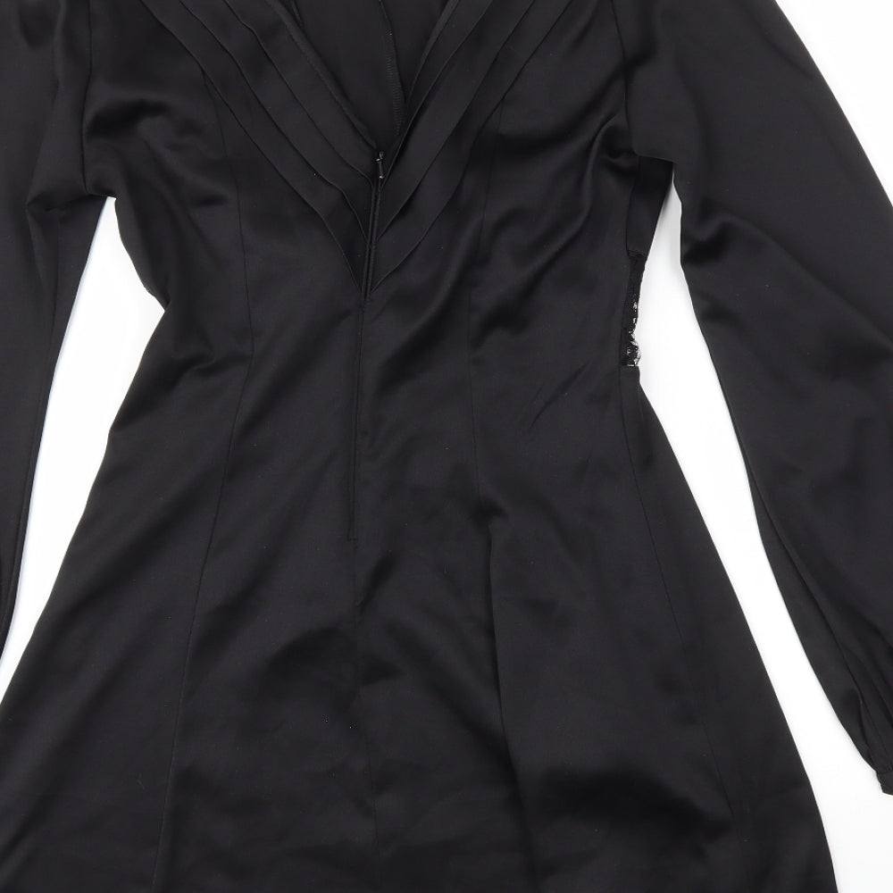 Miss Selfridge Womens Black   Fit & Flare  Size 8