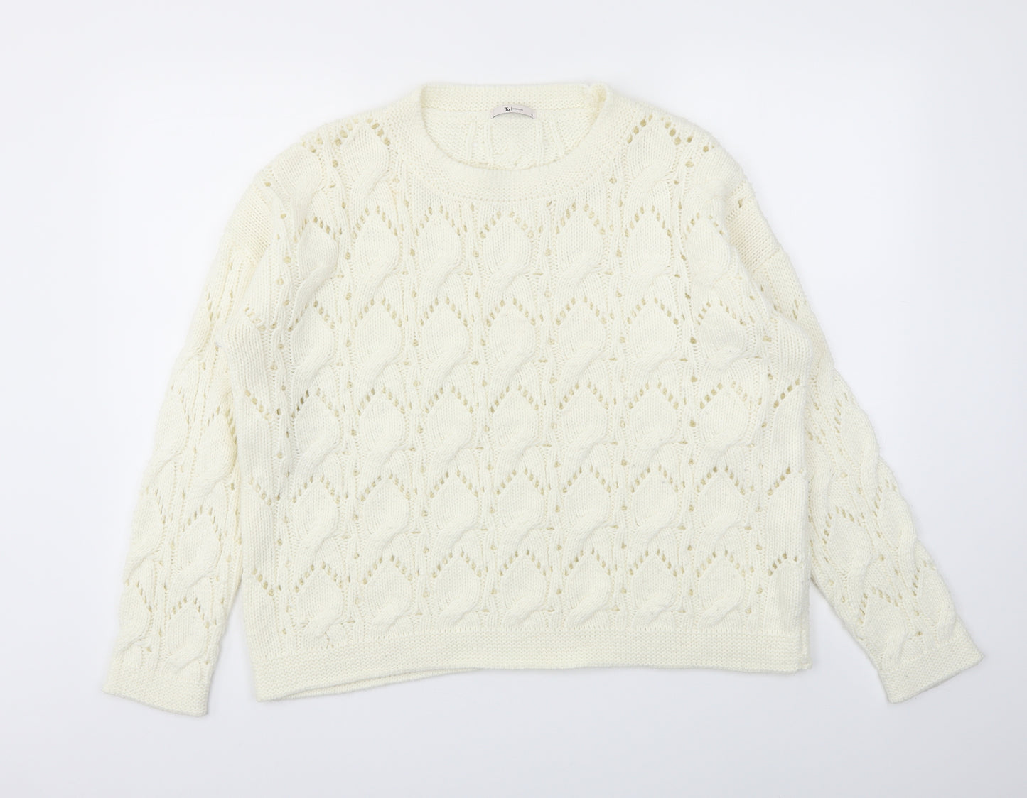 TU Womens Ivory   Pullover Jumper Size 16