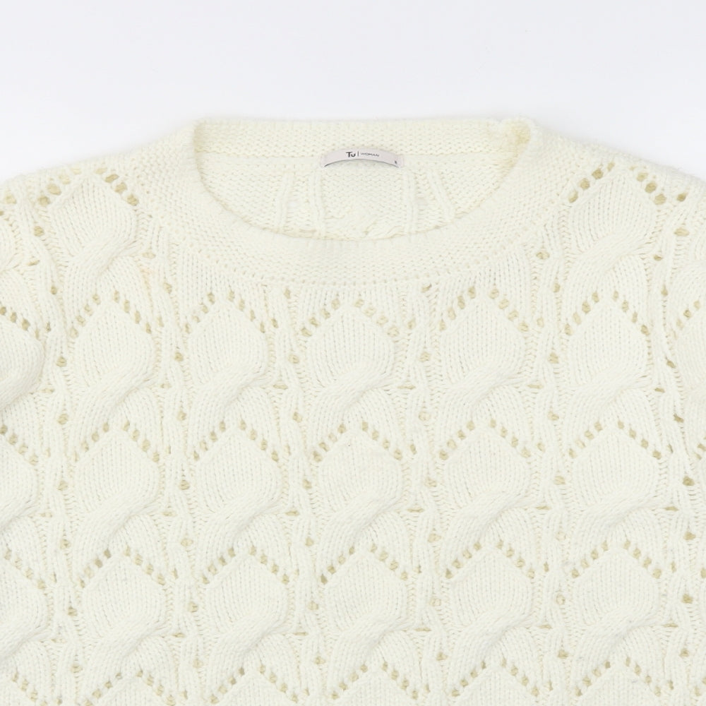 TU Womens Ivory   Pullover Jumper Size 16