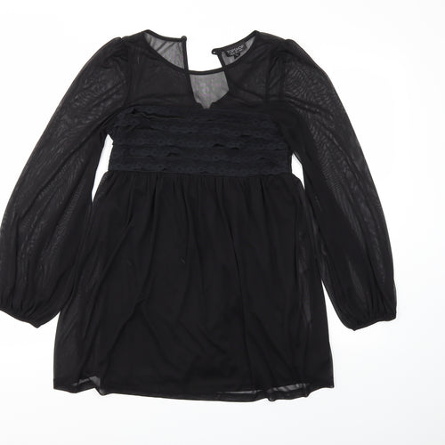 Topshop Womens Black   Basic T-Shirt Size 8