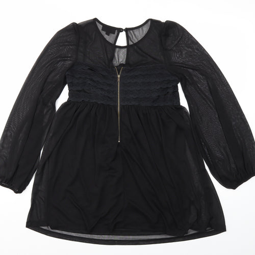 Topshop Womens Black   Basic T-Shirt Size 8