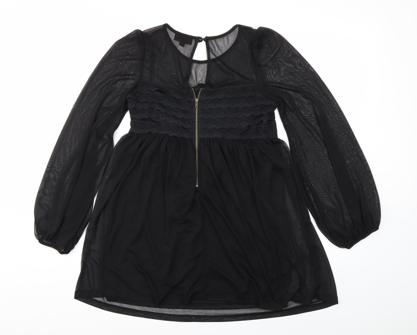 Topshop Womens Black   Basic T-Shirt Size 8