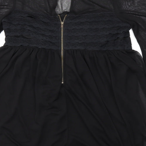 Topshop Womens Black   Basic T-Shirt Size 8
