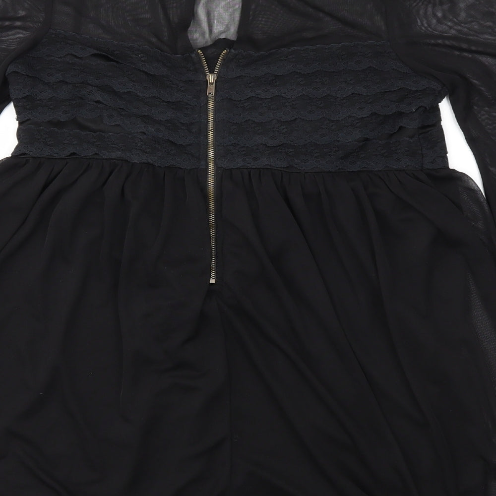 Topshop Womens Black   Basic T-Shirt Size 8