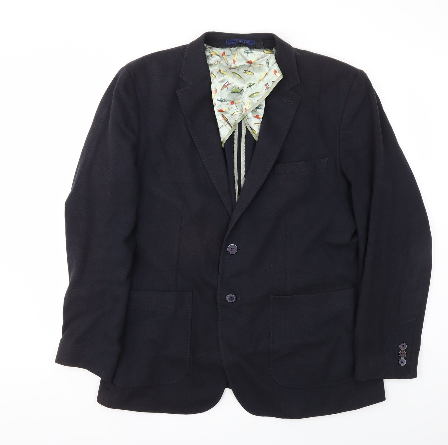 TIGHT LINES Womens Blue   Jacket Blazer Size 44