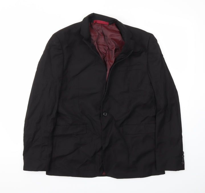 Topman Mens Black   Jacket Blazer Size 42