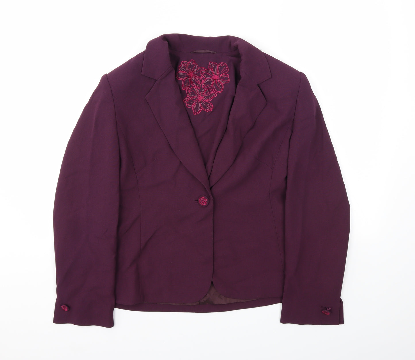 Country Casuals Womens Purple   Jacket Blazer Size 12