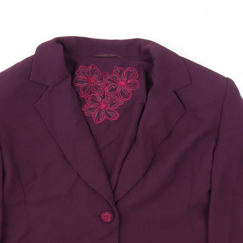 Country Casuals Womens Purple   Jacket Blazer Size 12