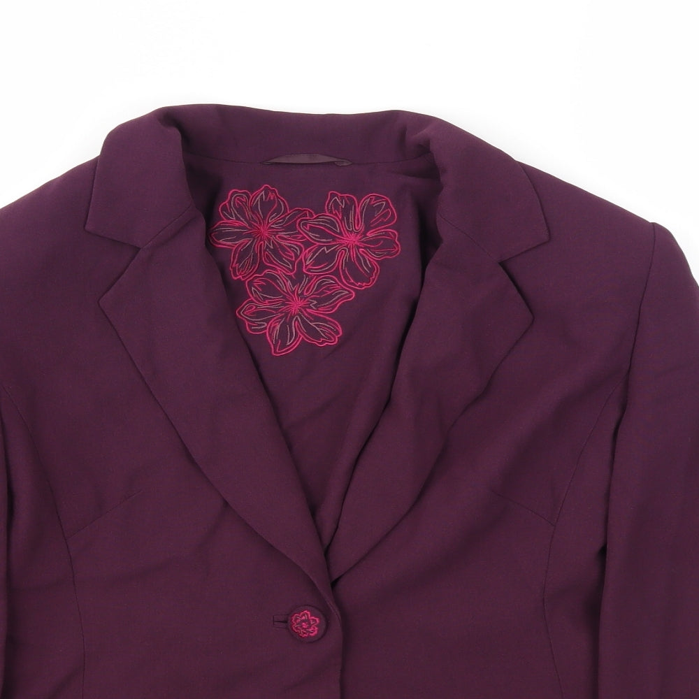 Country Casuals Womens Purple   Jacket Blazer Size 12