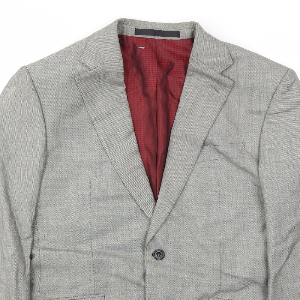 M&S Mens Grey   Jacket Blazer Size 38