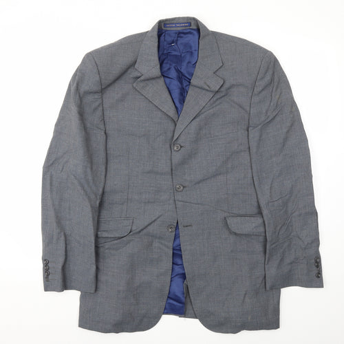 M&S Mens Grey Houndstooth  Jacket Blazer Size 40