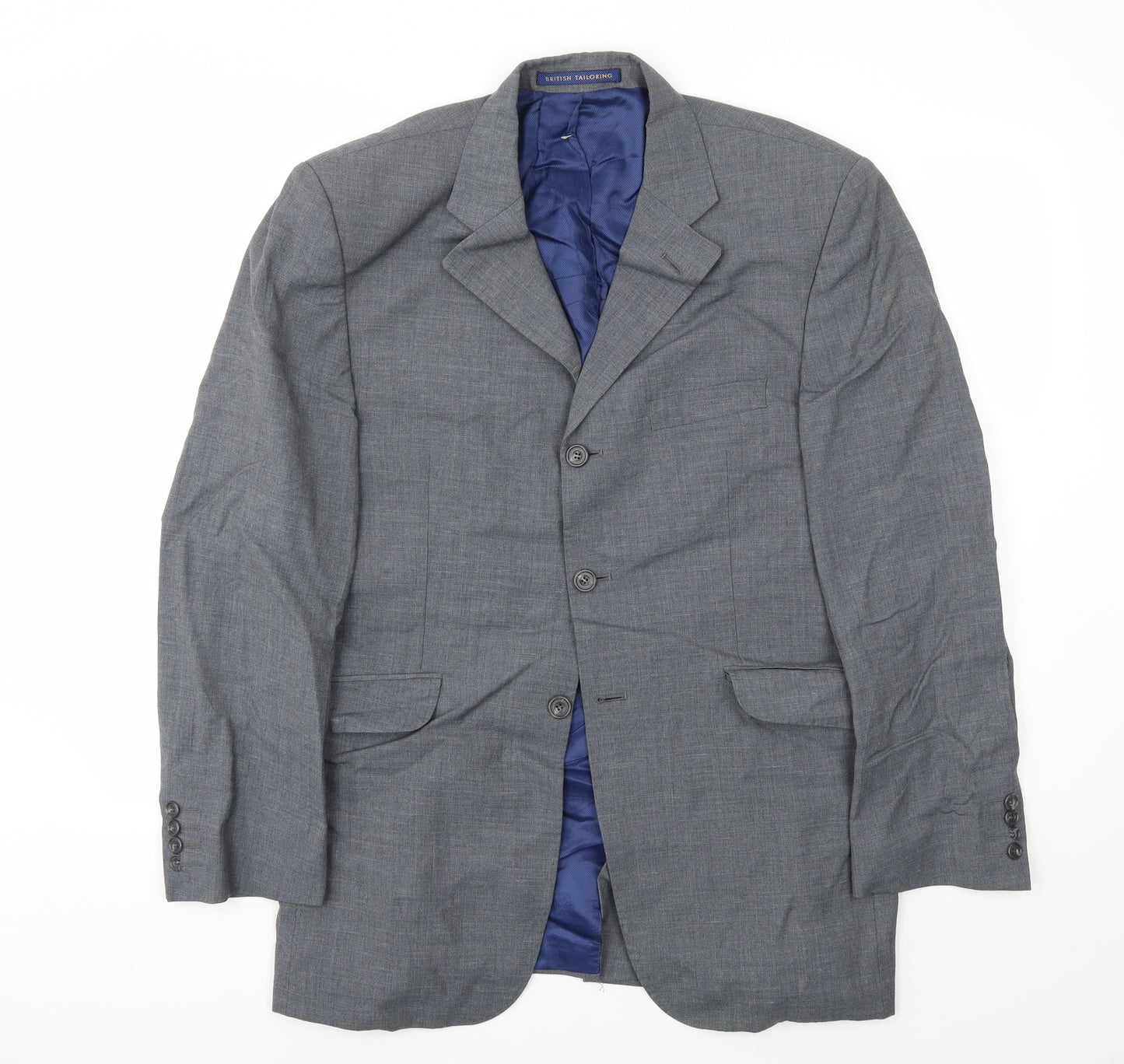 M&S Mens Grey Houndstooth  Jacket Blazer Size 40