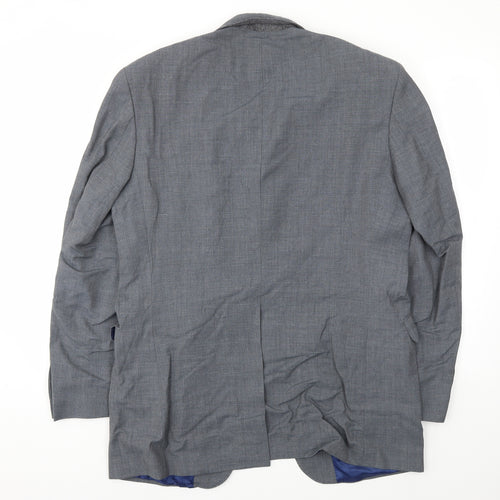 M&S Mens Grey Houndstooth  Jacket Blazer Size 40