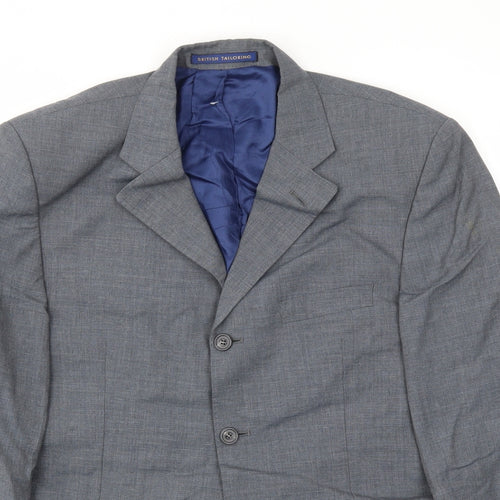 M&S Mens Grey Houndstooth  Jacket Blazer Size 40