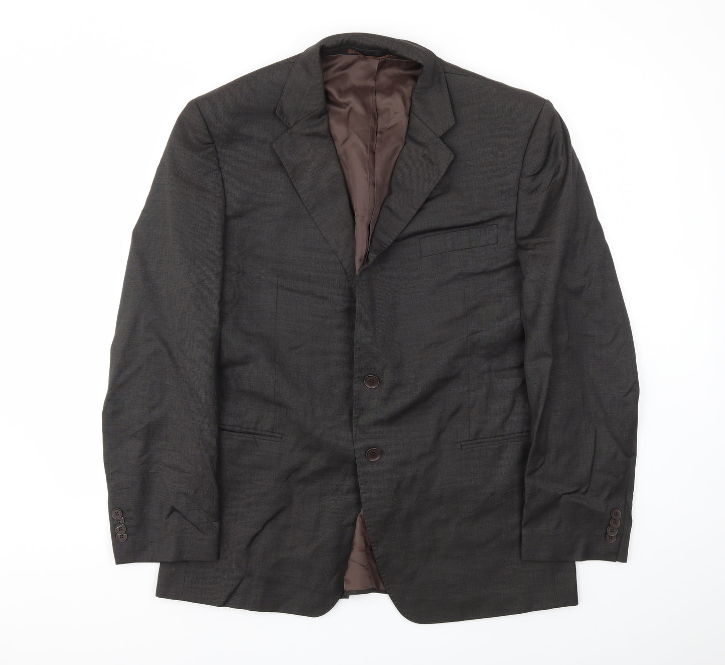 GLOU COLLECTION Mens Brown   Jacket Blazer Size 56