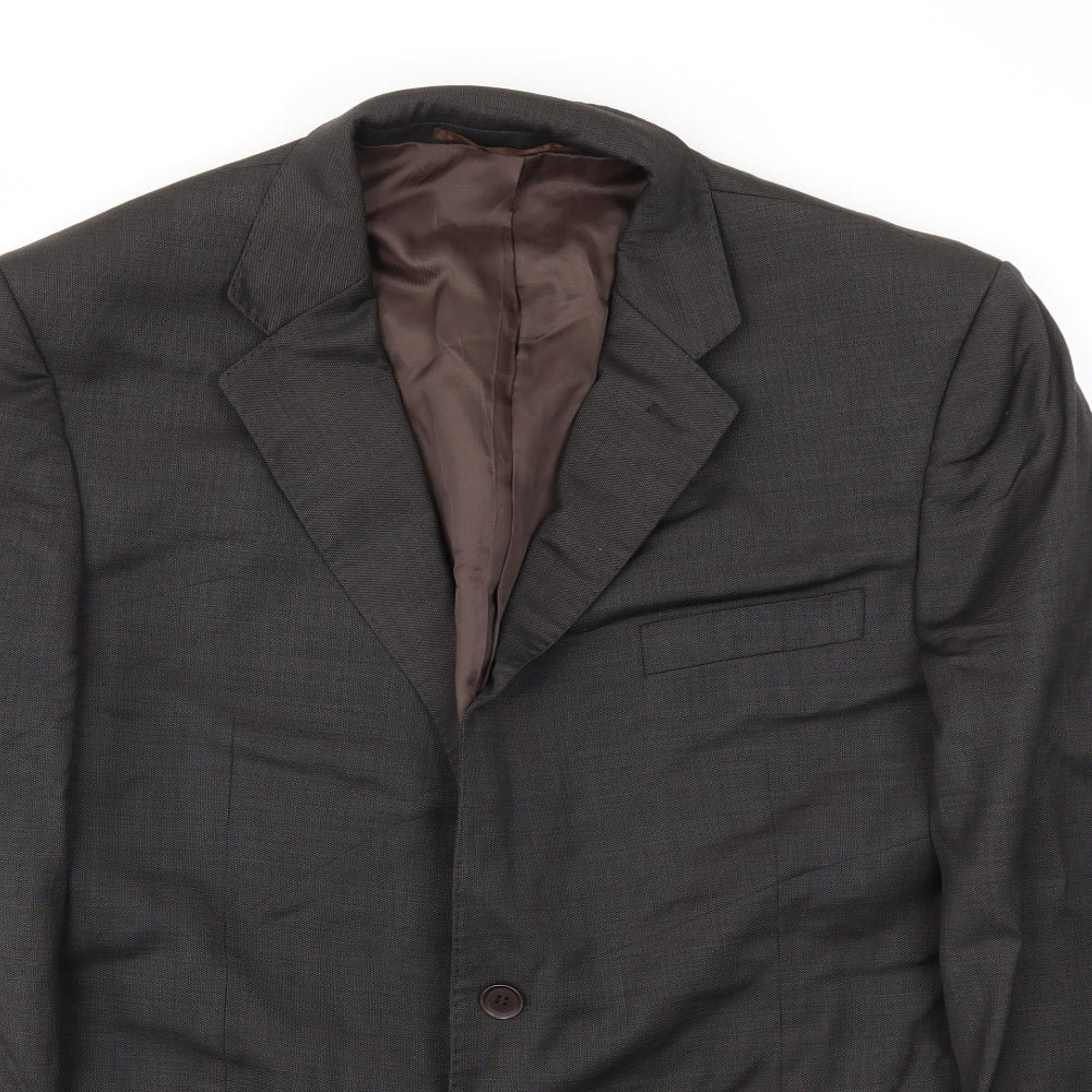 GLOU COLLECTION Mens Brown   Jacket Blazer Size 56