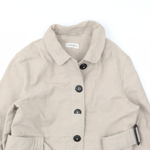 George Womens Beige   Jacket Coat Size 12